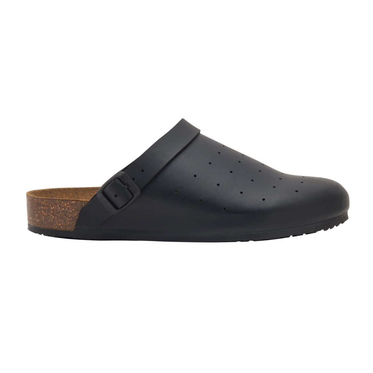 Scholl Professional Cork Pro Clog Punched Ανατομικά Σαμπό με φελλό Black