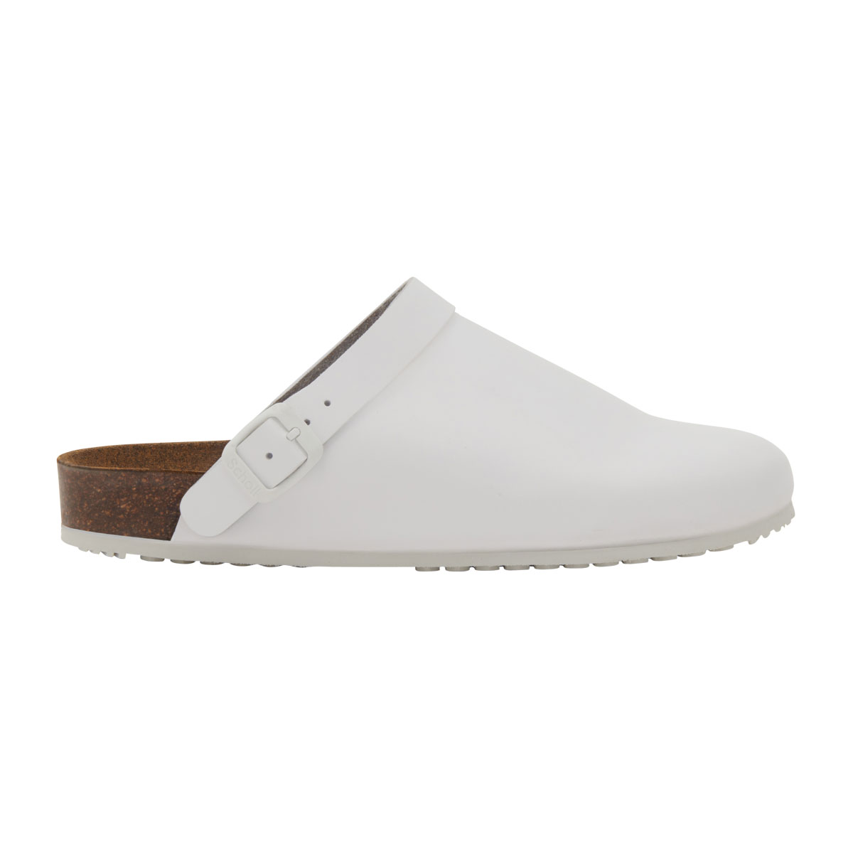 Scholl Professional Cork Pro Clog Unpunched Ανατομικά Σαμπό με φελλό White